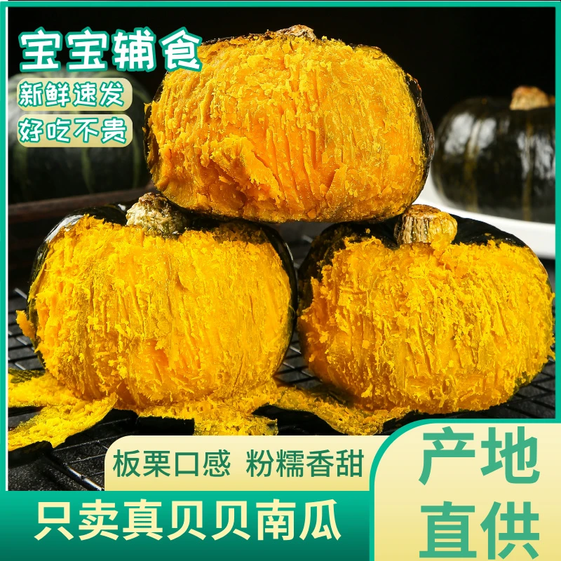 北国小农人【新疆直发】正宗新疆贝贝南瓜新鲜采摘沙地南瓜粉糯香甜