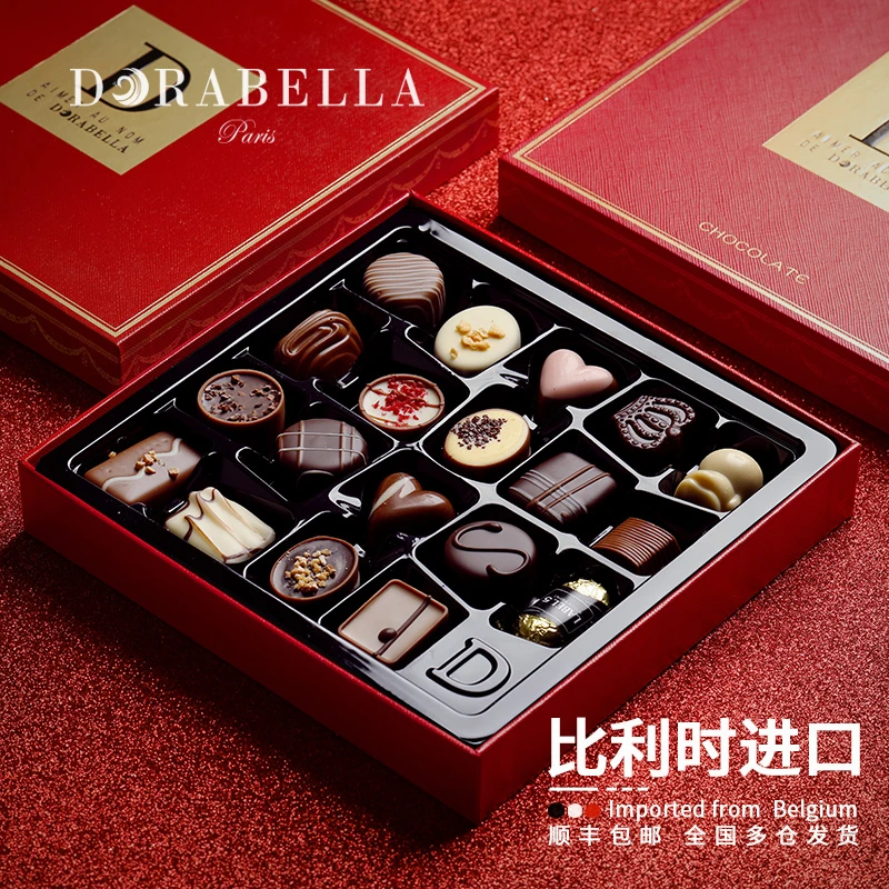 比利时进口手工巧克力送男女朋友送老婆生日礼物零食礼盒装伴手礼