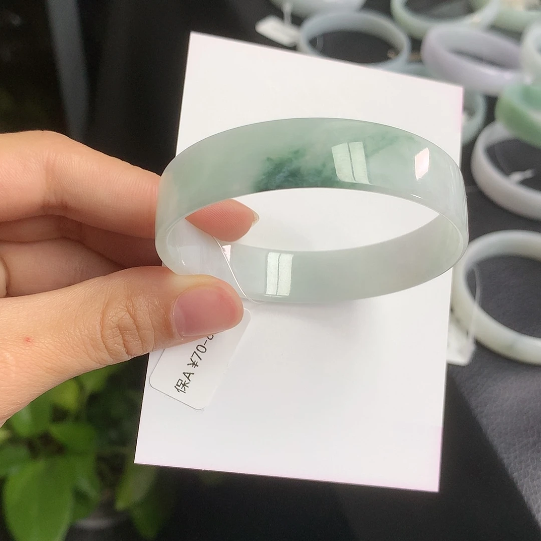 翡翠手镯未镶嵌公主55.7