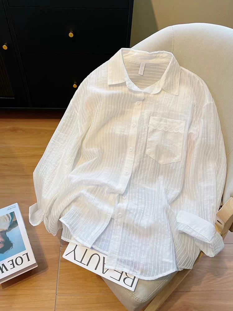 薄款防晒衣女夏季2025新款韩版超仙仙女防晒开衫百搭衬衫外套透气