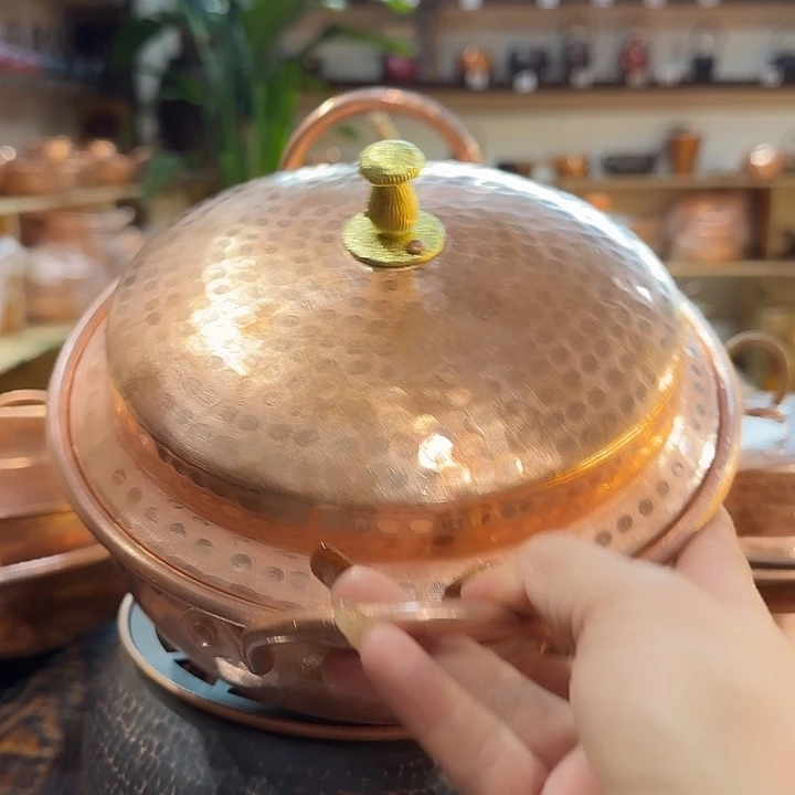 紫铜手工制作米线锅