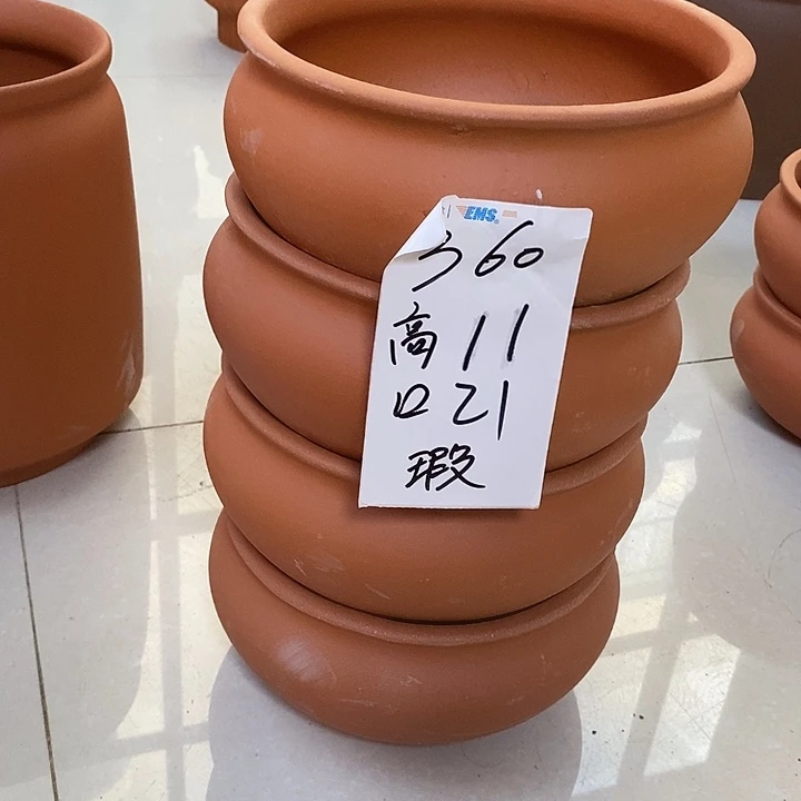 粗陶红陶绿植花盆360