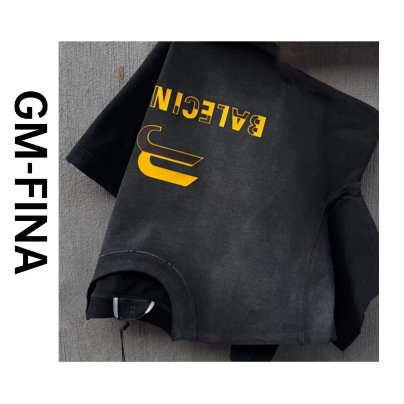 【GM】春夏季新款轻奢高品T恤圆领时尚宽松百搭男女款A17