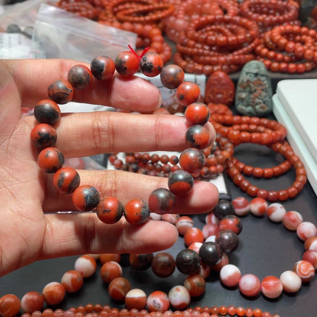 南红玛瑙手链未镶嵌