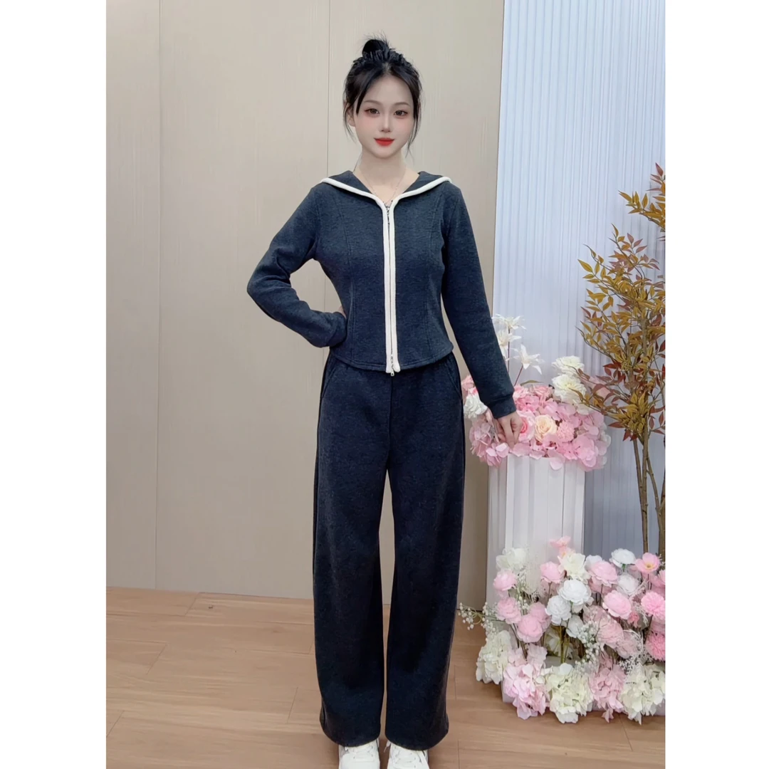 《小蜜优品》新款小个子显瘦时尚气质韩版简约休闲通勤百搭套装