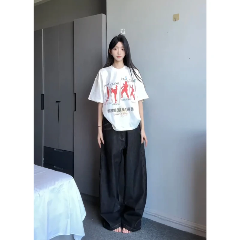 HermitCreate李小龙2.0复古印花Vintage短袖男T恤重磅男生夏季款