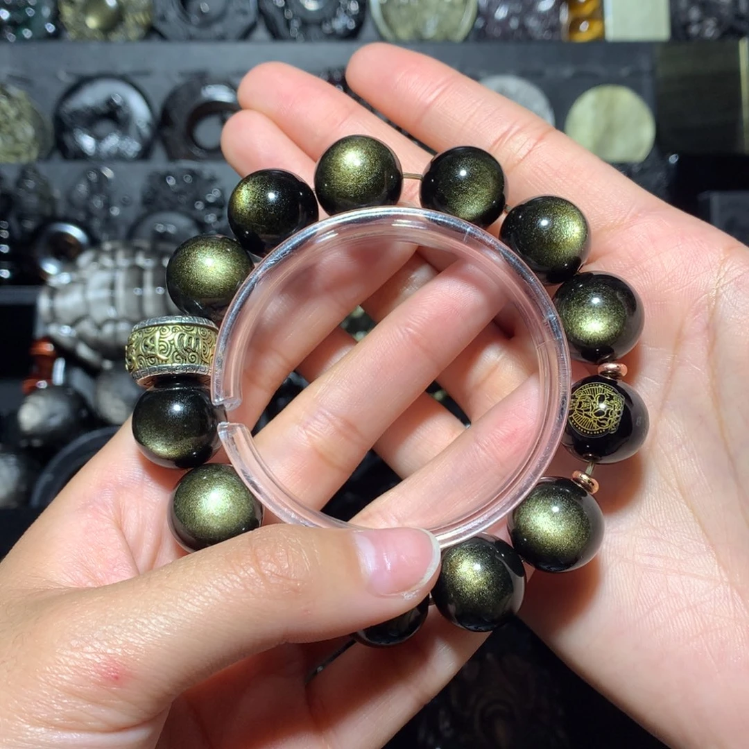 €***n黑曜岩未镶嵌珠宝奇石