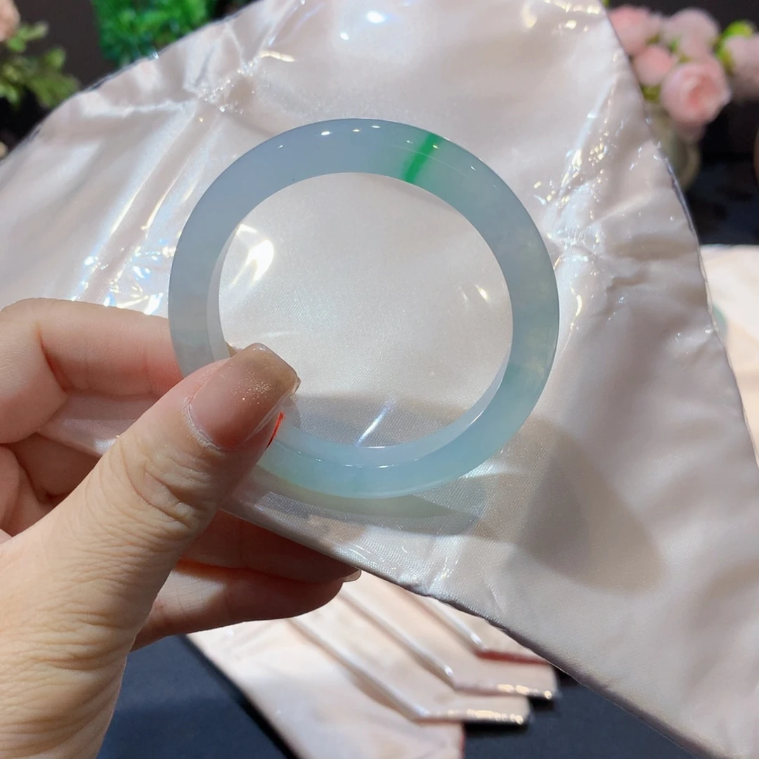 翡翠未镶嵌手镯翡翠手镯50圈