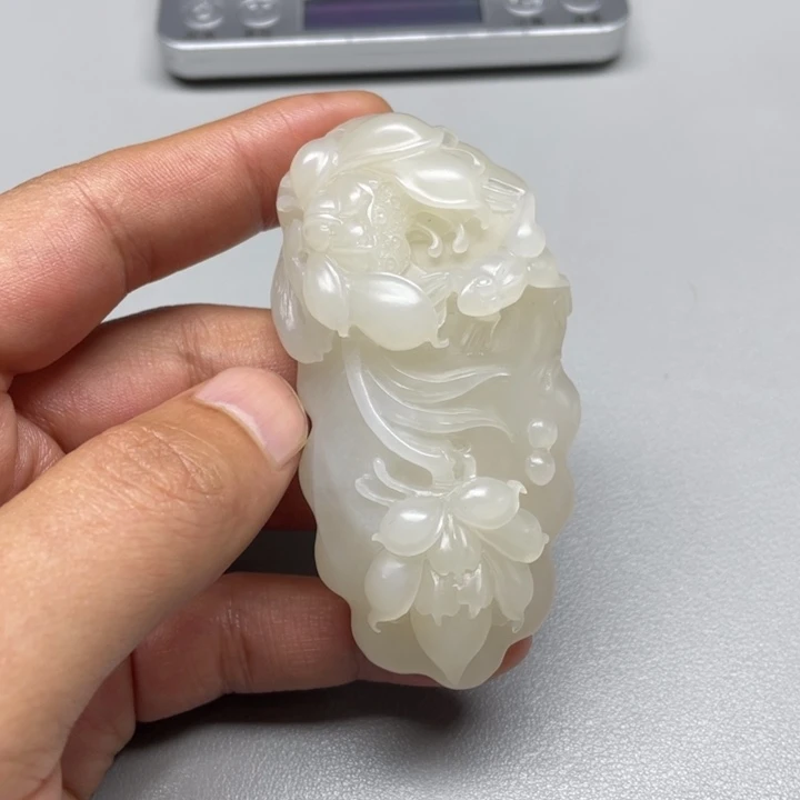 和田玉吊坠(不含链)未镶嵌冷*吹