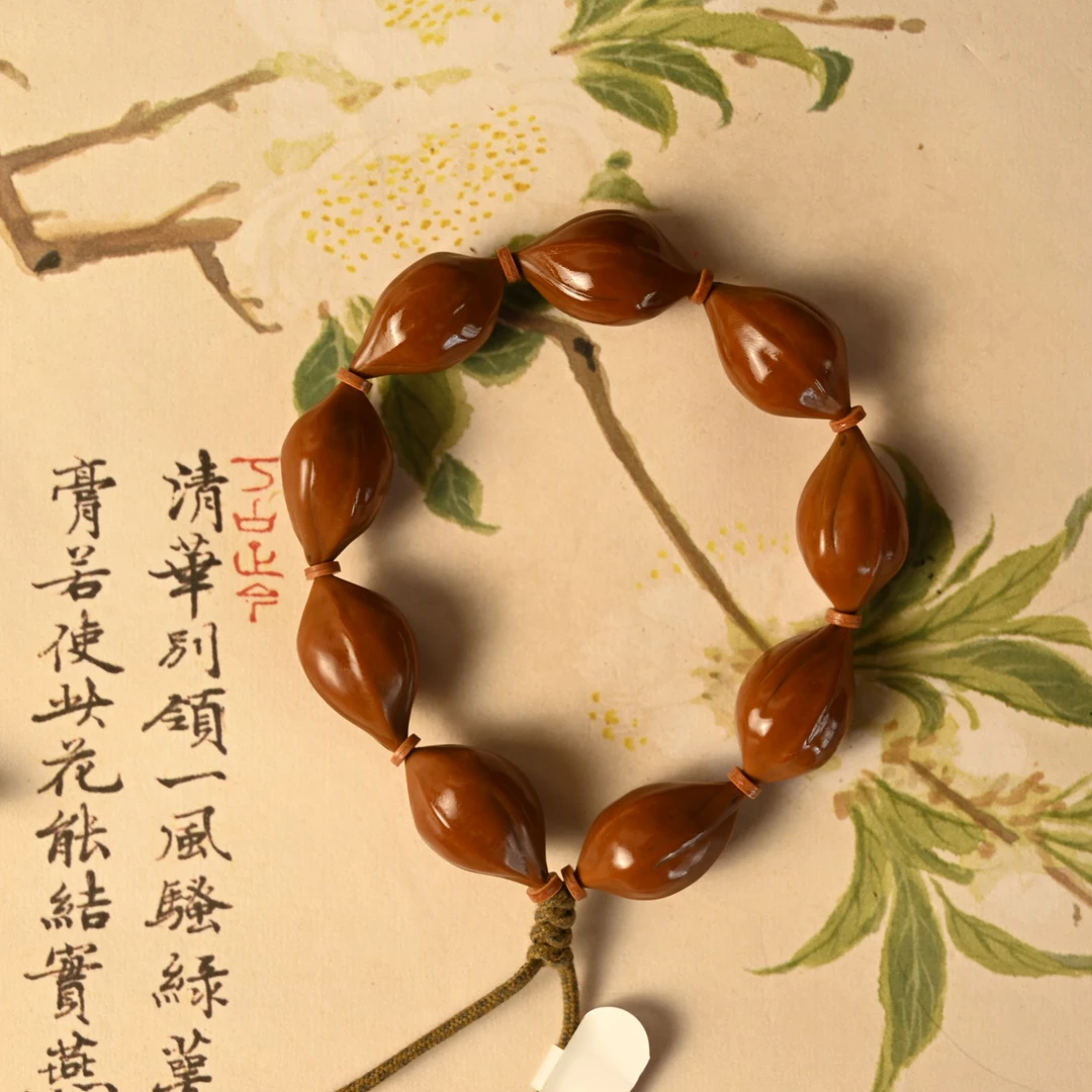 19.28水晶核必入款手串·精工亮面款·橄榄核 高品质