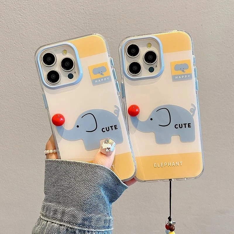 蓝色大象适用苹果16/15手机壳iphone13pro12女14小米oppo华为vivo