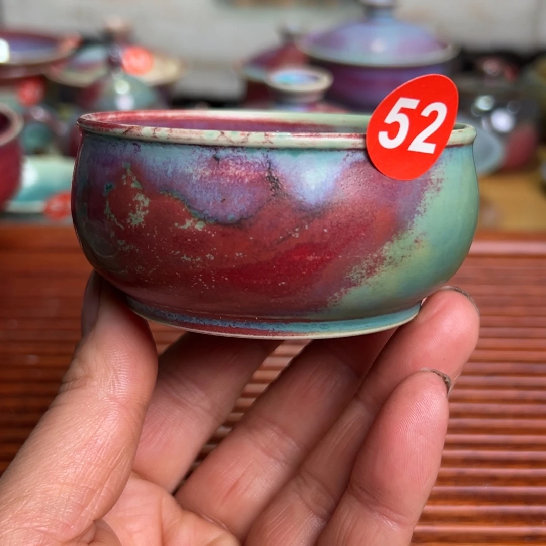 手工制作钧窑茶器