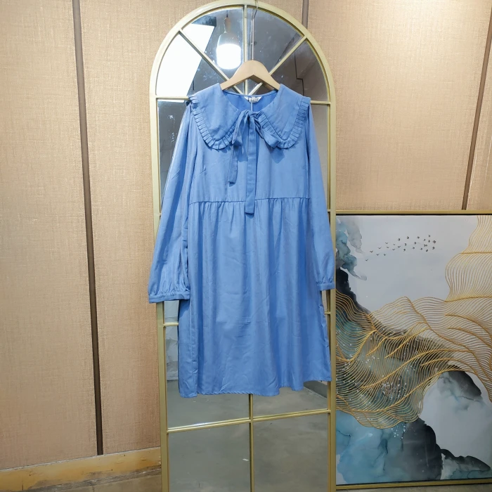 BG279孕妇蓝色连衣裙120-150