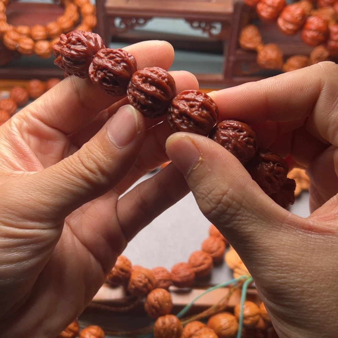 把***忆文玩核桃手串20八棱回血