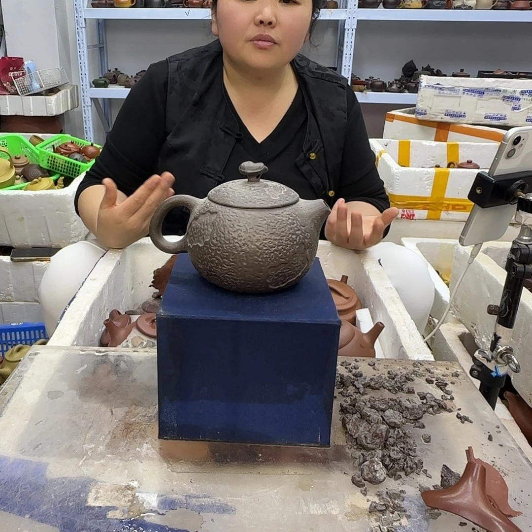 茶壶紫砂宜兴紫砂壶瑕疵处理