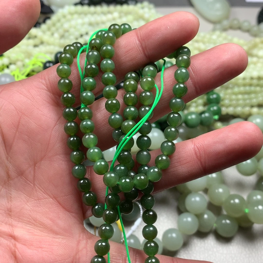 和田玉（碧玉）手链未镶嵌?**乐