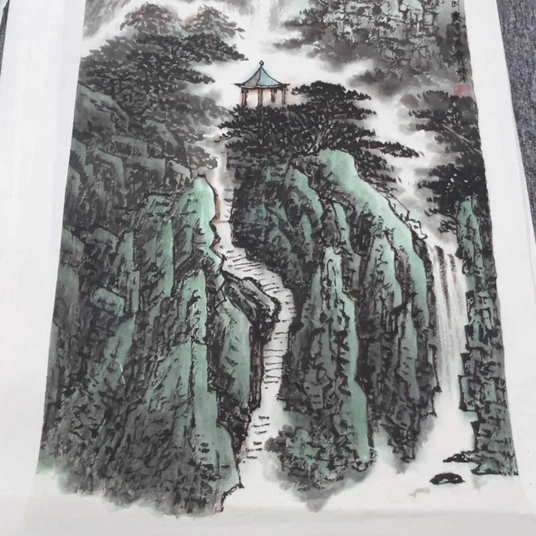 国画绘画作品多次