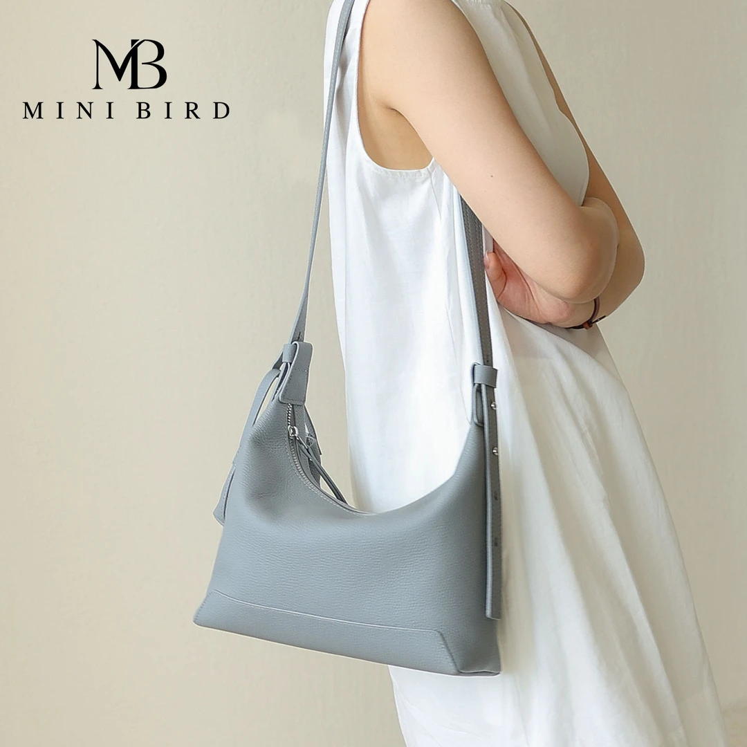 Minibird 2025通勤包日常hobo包｜头层牛皮百搭轻便腋下单肩包女包