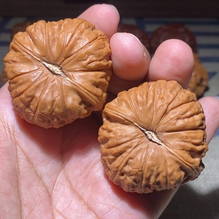 把件文玩核桃48凹底南瓜