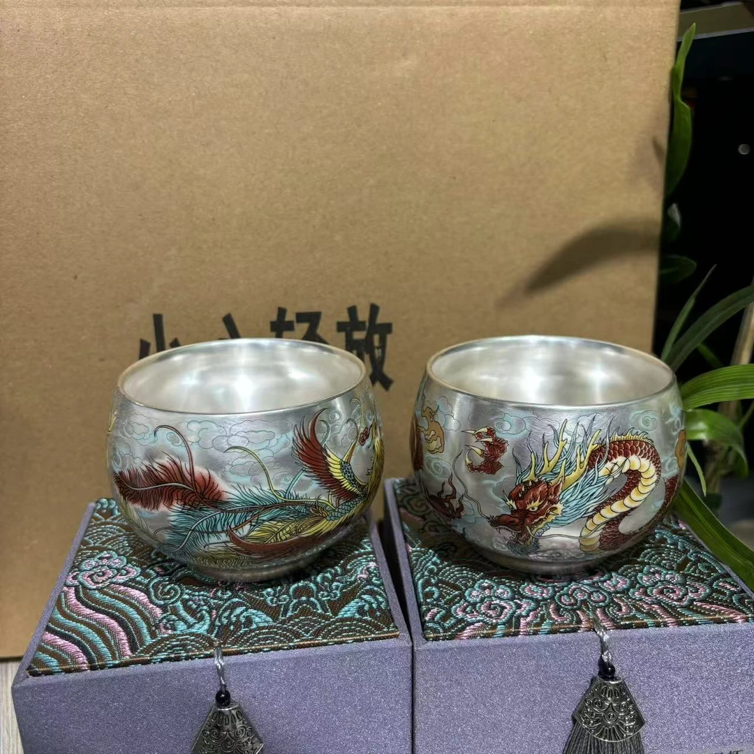 【中国邮政专属链接】徐爱莲龙凤对杯mc012