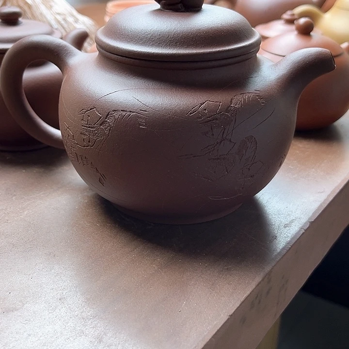*****茶壶紫砂大亨莲子紫泥