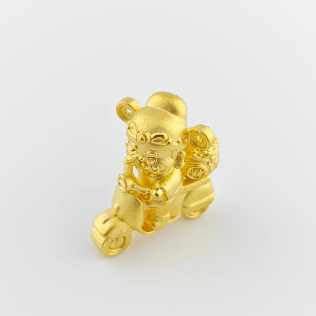 万宝融黄金投资摆件3D财神送财BJ360