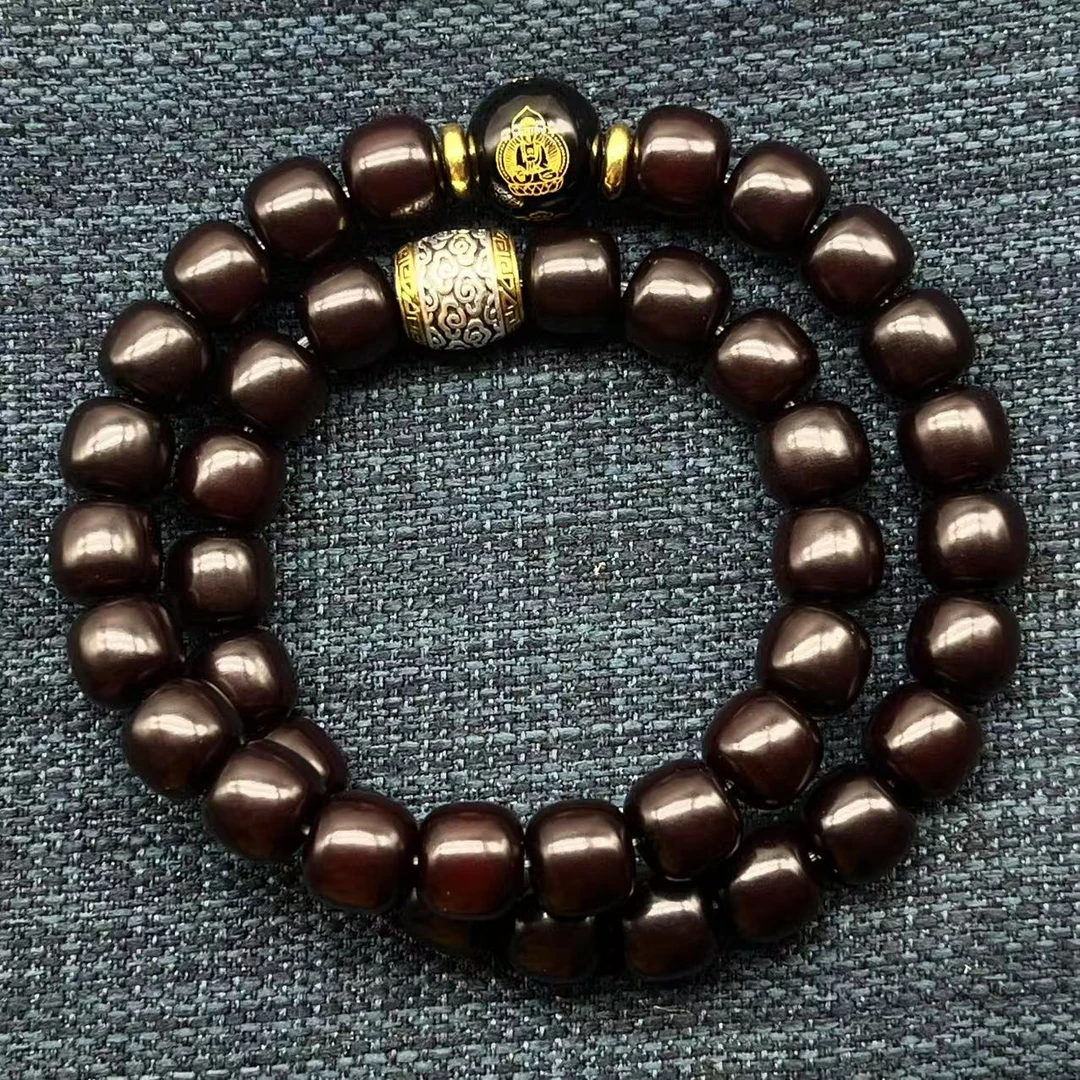【十二生肖】菩提双圈老型卡10溏心老料文玩手串菩提根无礼盒 A001