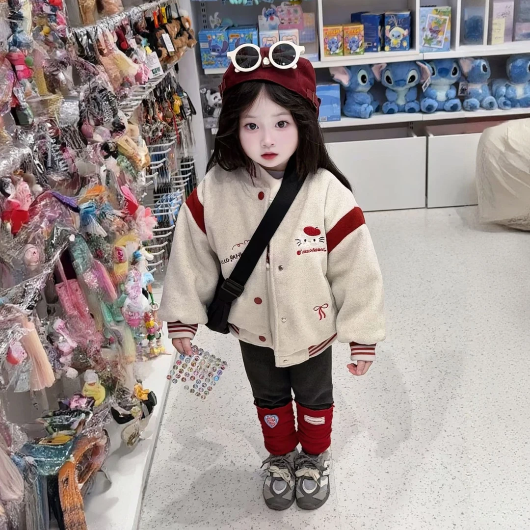女童外套儿童秋冬装2025新款薄款休闲时髦夹克宝宝网红时尚上衣潮
