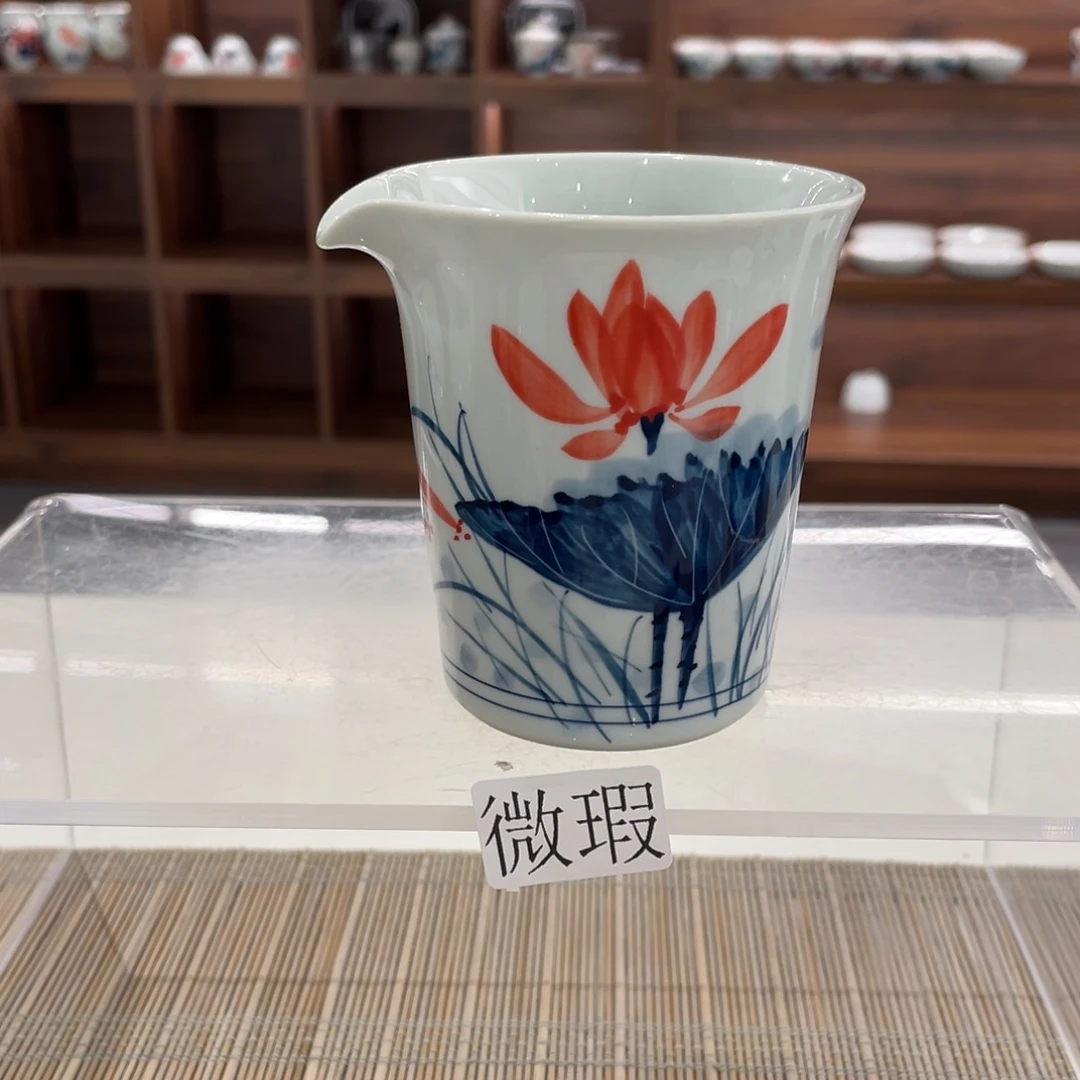 微瑕纯手绘釉下彩