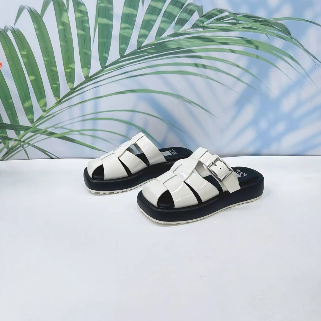 小强家女鞋 芽儿家新款百搭女凉鞋（W4-26-1）（WN34AYG23223-806）