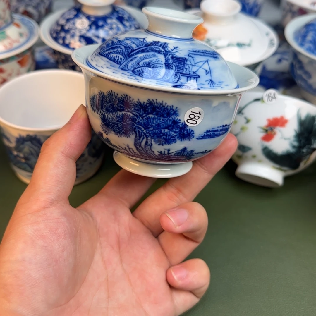 彦祖纯手工手绘茶具180