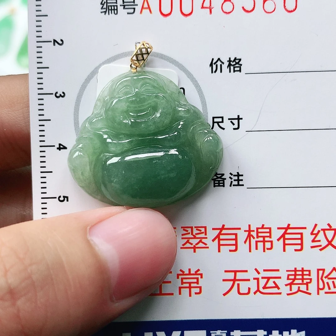 翡翠颈饰18K金镶嵌111111111