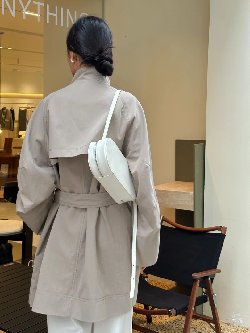 特价 CLEAN SPACE 50600立领设计款风衣外套