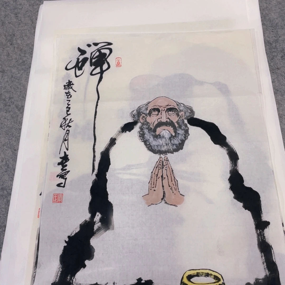 国画1.4平尺纯手绘国画作品