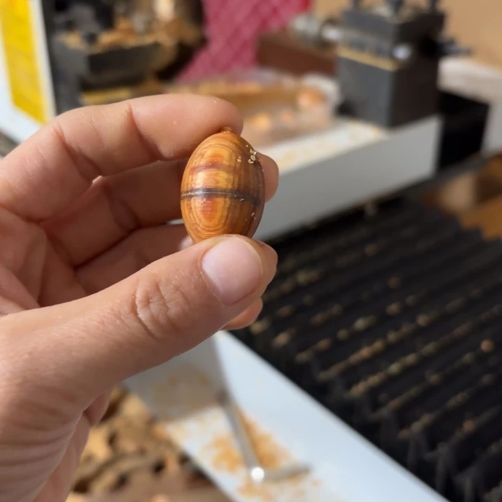 星***星柏木黑油橄榄珠一颗