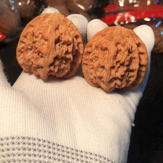 T***3文玩核桃把件苹果园42.5