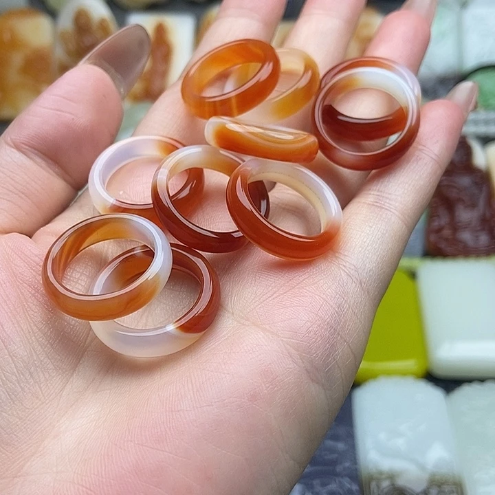 未镶嵌戒指玛瑙/玉髓