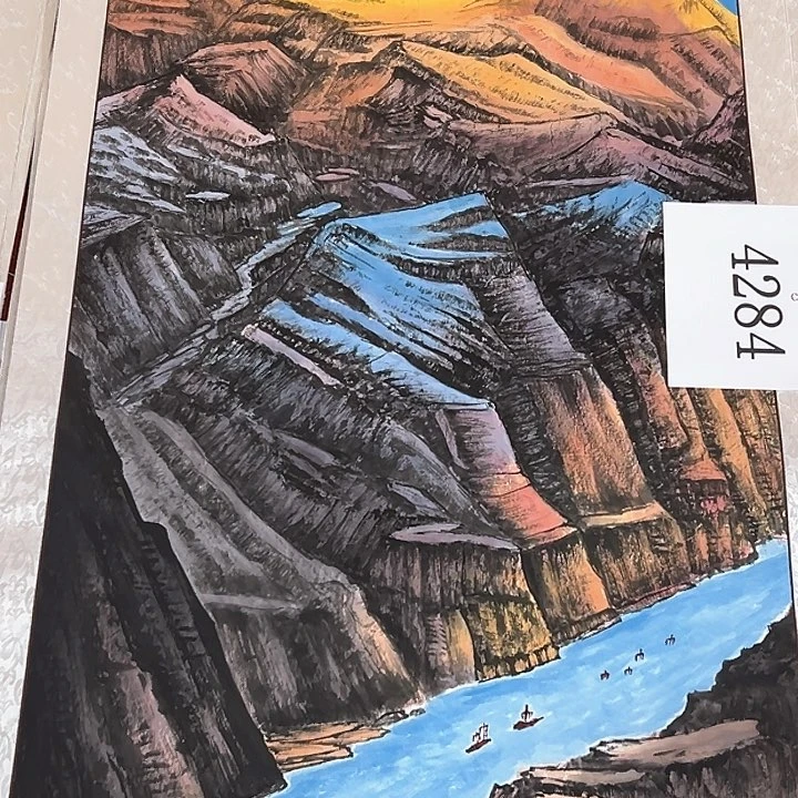 国画新年快乐纯手绘图