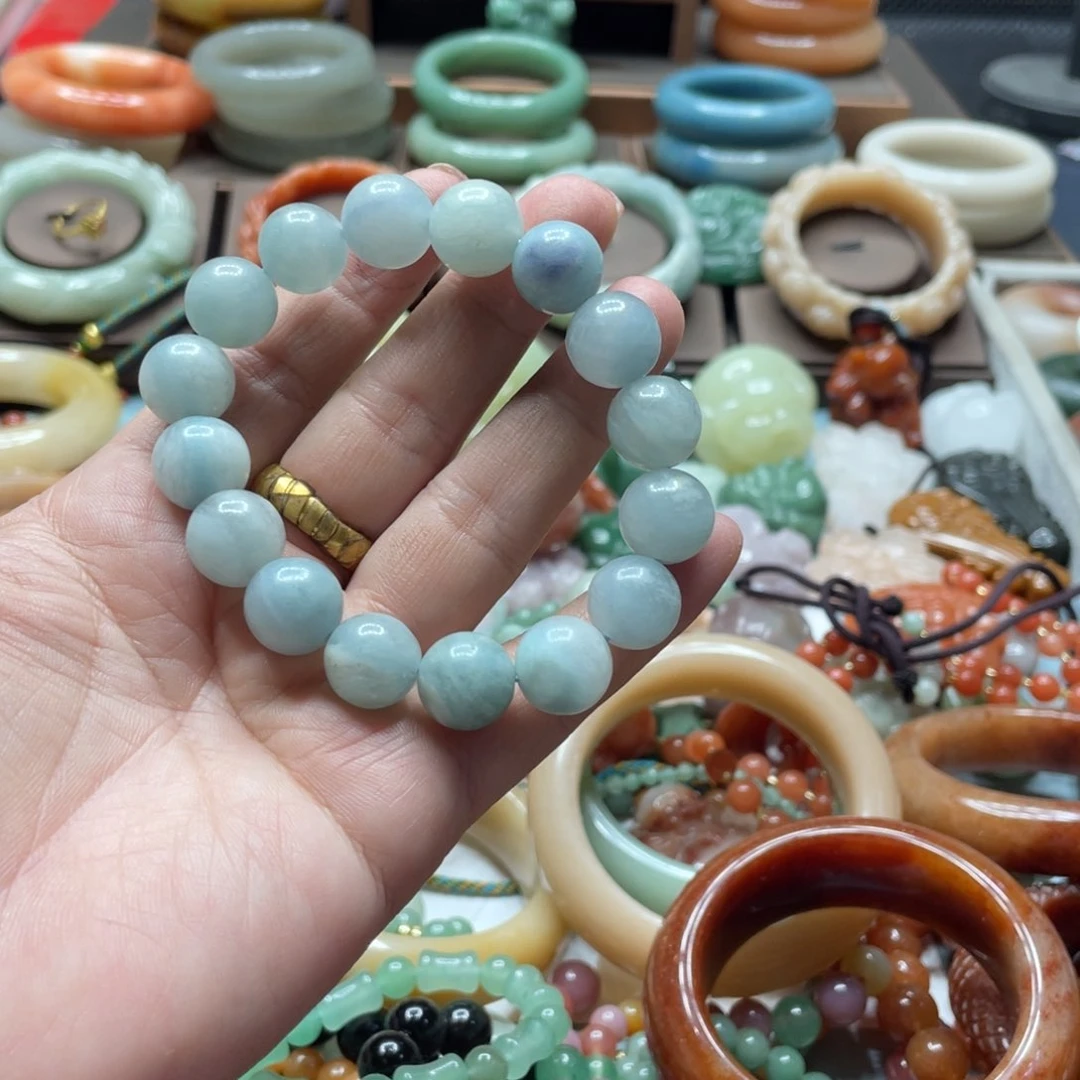 石英质玉手镯合金橘****卜