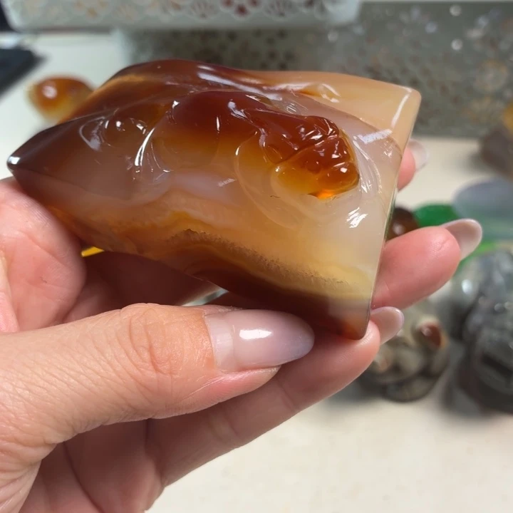 玛瑙/玉髓未镶嵌吊坠(不含链)