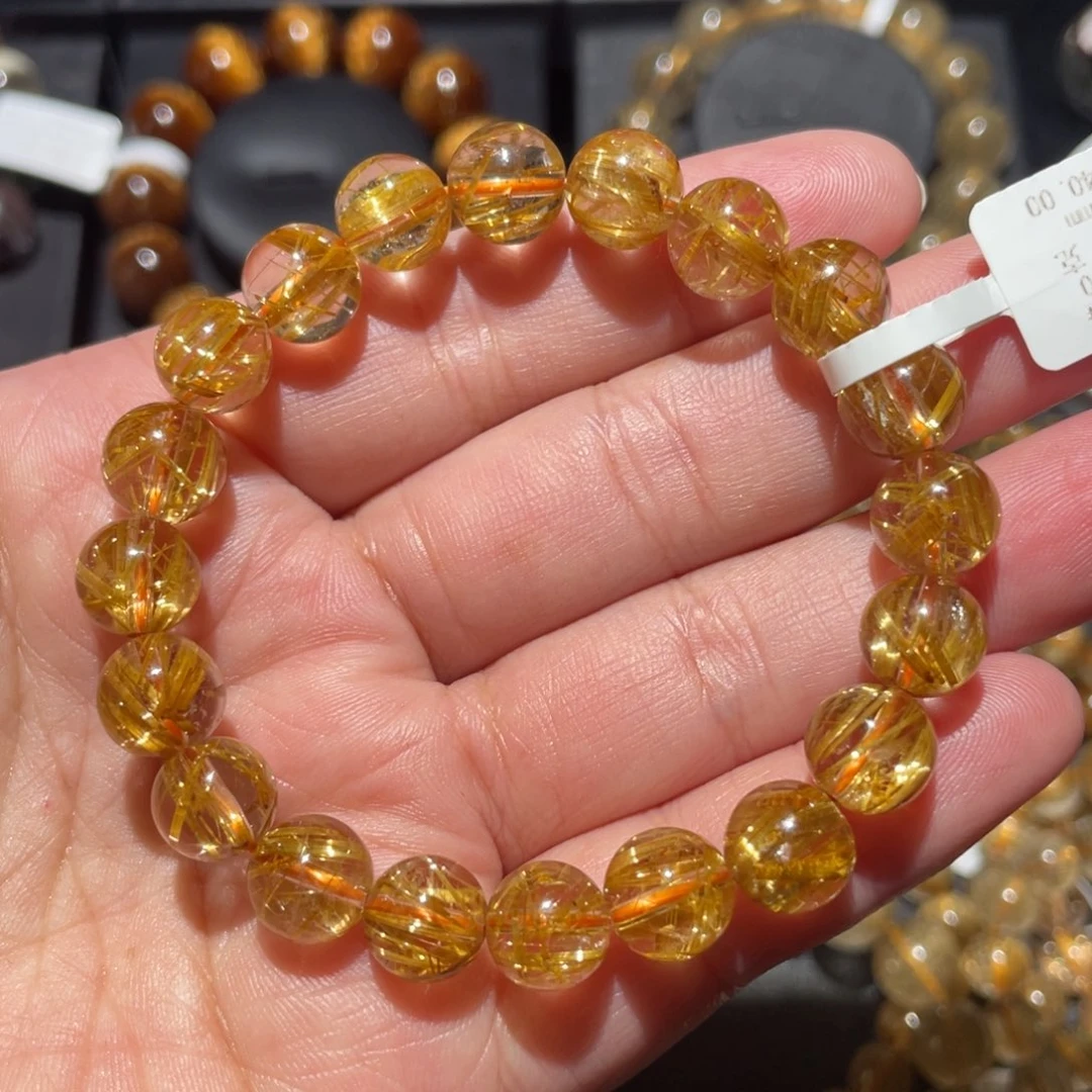 水晶手链未镶嵌钛晶10mm左右