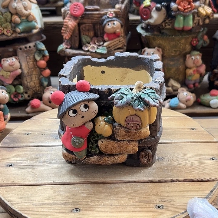 嘻哈多肉花盆百搭