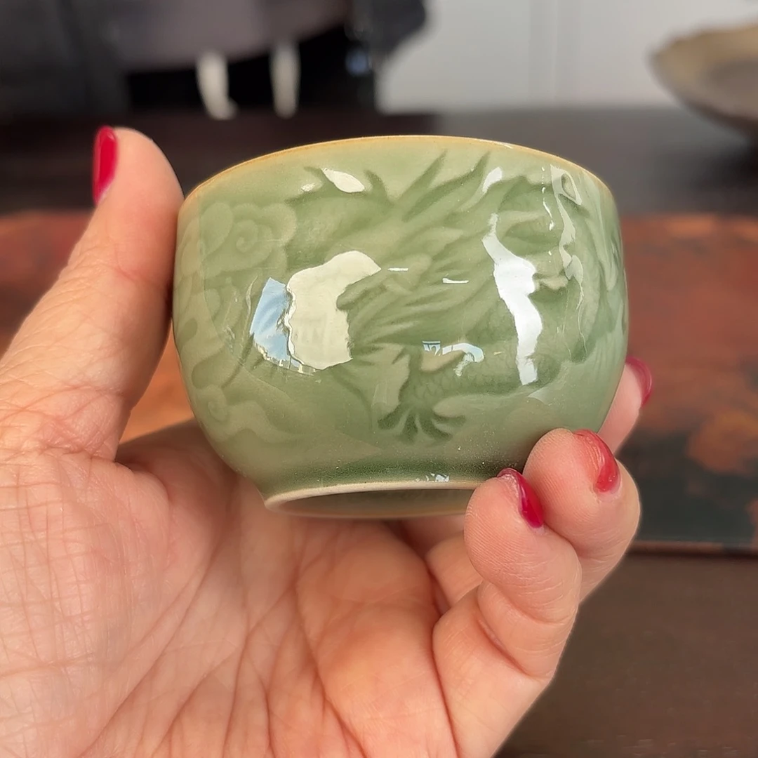 龙泉云间青瓷小米茶器