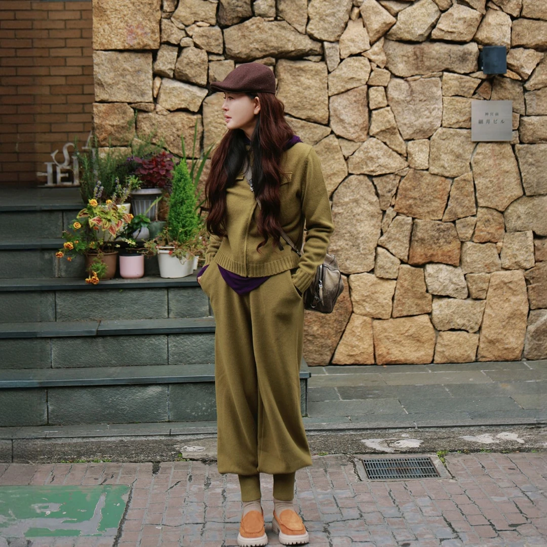 璇之恋·王璇（你的套裤套装/苔青绿）·王璇原创设计（特美丽之一）