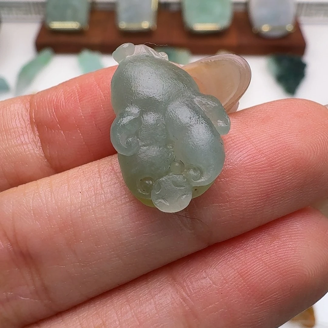 定制翡翠未镶嵌祖****械毛货
