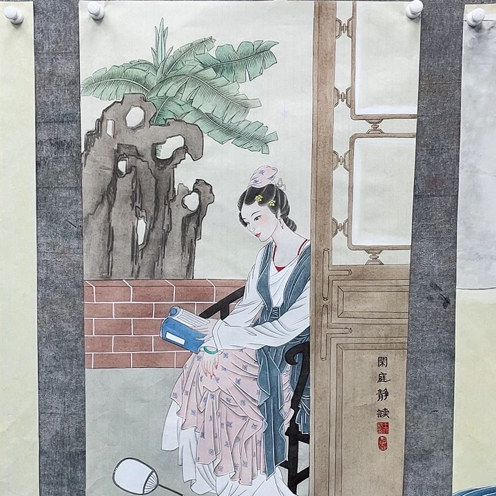 国画飘*绘画作品画芯94.56王文莉