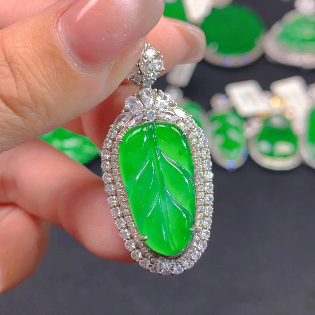 翡翠颈饰银S925镶嵌1111111111