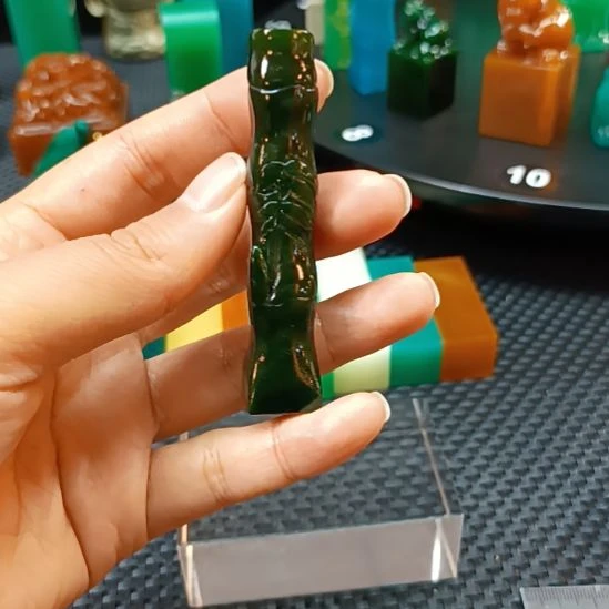 印石寿山石西安倔绿