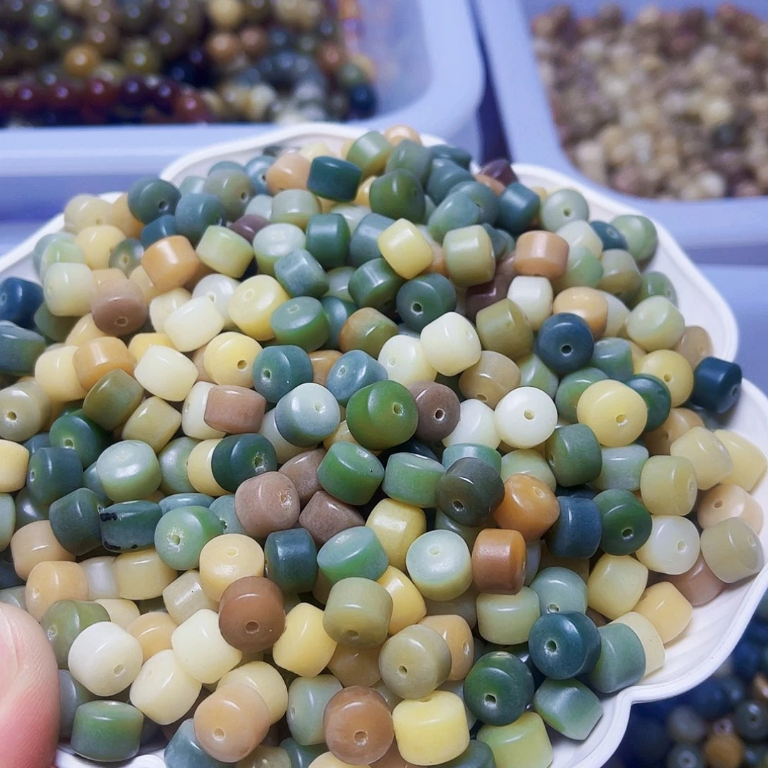 吊坠白玉菩提白玉菩提微瑕9多宝直切100颗卡灯牌宠80颗