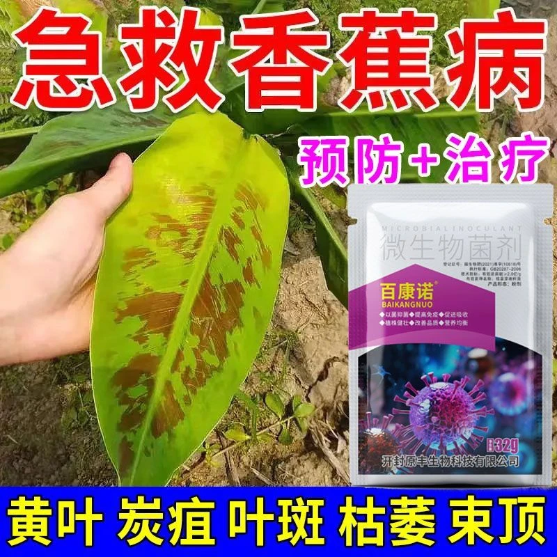 香蕉专用药香蕉病全治香蕉枯萎病黄叶病黑斑病黑星病叶斑病杀菌剂